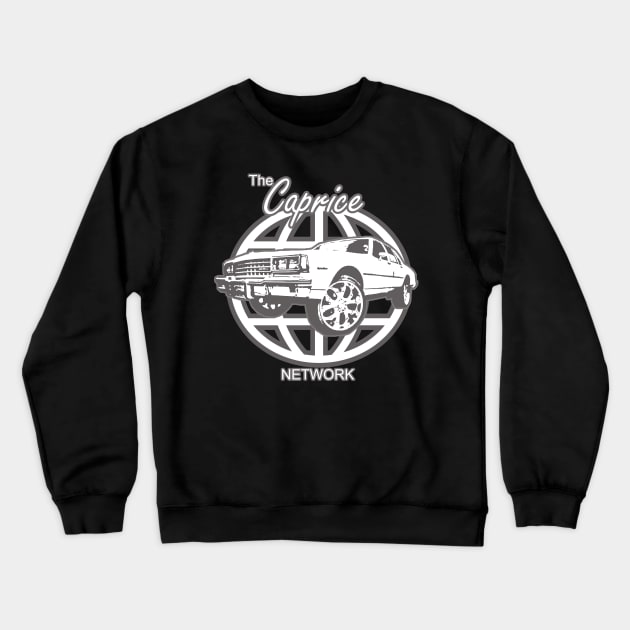 The Caprice Network Crewneck Sweatshirt by Black Ice Design